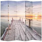 vidaXL Kamerscherm inklapbaar meer 200x170 cm