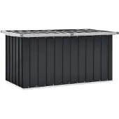vidaXL Tuinbox 129x67x65 cm antraciet