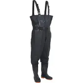 vidaXL Waadpak met laarzen en riem maat 45 zwart