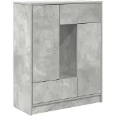 vidaXL Dressoir met lades en deuren 73x31x90 cm betongrijs