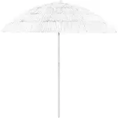 vidaXL Strandparasol Hawaï 240 cm wit