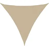 vidaXL Zonnescherm driehoekig 5x5x5 m oxford stof beige