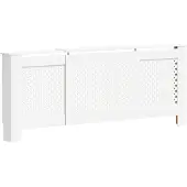 vidaXL Radiatorombouw 205 cm MDF wit
