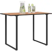 vidaXL Tuintafel, bruin, 100 x 55 x 70 cm, hout