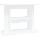 vidaXL Aquariumstandaard 80x35x60 cm bewerkt hout wit