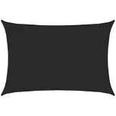 vidaXL Zonnezeil 160 g/m² 2,5x3,5 m HDPE zwart