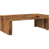vidaXL Salontafel 102x50x35 cm bewerkt hout oude houtkleurig