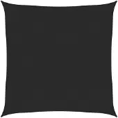 vidaXL Zonnezeil 160 g/m² 4,5x4,5 m HDPE zwart