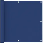 vidaXL Balkonscherm 90x600 cm oxford stof blauw