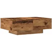 vidaXL Salontafel 90x60x31 cm bewerkt hout oud houtkleurig