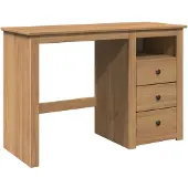 vidaXL Bureau PANAMA 112x45x75 cm massief grenenhout