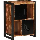 vidaXL Dressoir 55x35x70 cm massief gerecycled hout meerkleurig