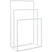 vidaXL Handdoekenrek vrijstaand 48x24x79 cm ijzer wit
