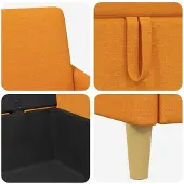 vidaXL Sofa met Opbergruimte Dongeel 72 x 78 x 87 cm Polyester