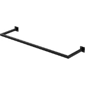 ECD-Germany Rechthoekige kledingstang Allie | staal zwart 114x30x6 cm wandstangen | NADUVI