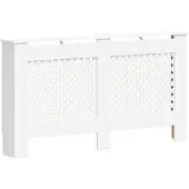 vidaXL Radiatorombouw 152x19x81,5 cm MDF wit