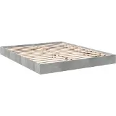 vidaXL Bedframe, betonkleur, 160x200 cm, houtvezelplaat