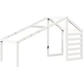 vidaXL Kinderbedhuisje 198x87x113 cm massief grenenhout wit