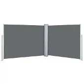vidaXL Windscherm uittrekbaar 140x1000 cm antraciet