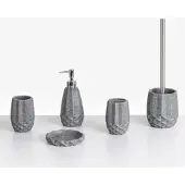Beliani SAMIRIA - Badkameraccessoireset - Grijs - Polyresin