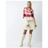 Codello Sjaal pink / wit