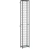 vidaXL Wijnrek voor 57 flessen 34x18x200 cm smeedijzer zwart