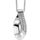 Orphelia Dames 925 Sterling Zilveren Ketting met Hanger - Zilver ZH-4821/1