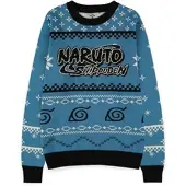 Naruto - Anime kersttrui - Shippuden - Logo - L tot XXL - voor Mannen - meerkleurig - Maat L