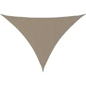 vidaXL Zonnescherm driehoekig 4x5x6,4 m oxford stof taupe