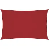 vidaXL Zonnescherm rechthoekig 4x7 m oxford stof rood