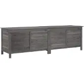 vidaXL Tuinbox 198,5x50x56,5 cm massief vurenhout antracietkleurig