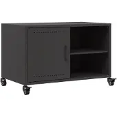 vidaXL Tv-meubel 68x39x43,5 cm staal zwart