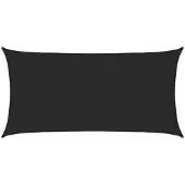 vidaXL Zonnezeil 160 g/m² 2,5x4,5 m HDPE zwart