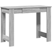 vidaXL Bureau 100x45x75 cm bewerkt hout grijs sonoma eikenkleurig