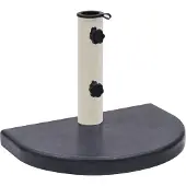 vidaXL Parasolvoet 40x28x4 cm graniet zwart