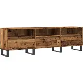 vidaXL Tv-meubel 150x30x44,5 cm bewerkt hout oud houtkleurig