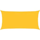 vidaXL Zonnezeil 160 g/m² 2,5x5 m HDPE geel