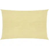 vidaXL Zonnezeil 160 g/m² 3x4,5 m HDPE beige