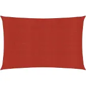 vidaXL Zonnezeil 160 g/m² 2,5x5 m HDPE rood
