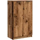 vidaXL Schoenenkast 59x35x100,5 cm bewerkt hout oud houtkleurig