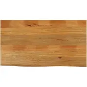 vidaXL Tafelblad met natuurlijke rand 120x60x2,5 cm massief mangohout