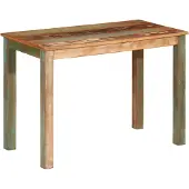 vidaXL Eettafel 110x55x76 cm gerecycled massief mangohout
