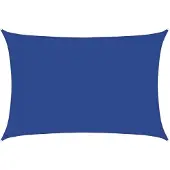 vidaXL Zonnezeil 160 g/m² rechthoekig 3x5 m HDPE blauw