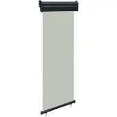 vidaXL Balkonscherm 65x250 cm grijs
