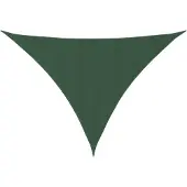 vidaXL Zonnescherm driehoekig 4x5x6,4 m oxford stof donkergroen