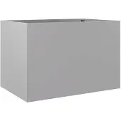 vidaXL Plantenbak 62x40x39 cm gegalvaniseerd staal zilverkleurig