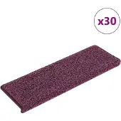 vidaXL Trapmatten 30 st 65x21x4 cm Donkerpaars Rechthoekige Rand