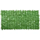 vidaXL Balkonscherm met groene bladeren 200x100 cm