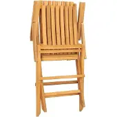 vidaXL Tuinstoelen 4 st inklapbaar 61x67x90 cm massief teakhout
