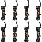 vidaXL Tentscheerlijnen met spanners 8 st reflecterend 4 m 4 mm